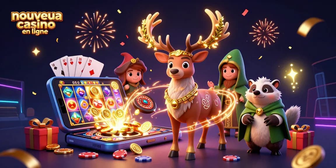 Jouez dans un nouveau casino en ligne et gagnez avec des machines à sous colorées et des cartes de casino.