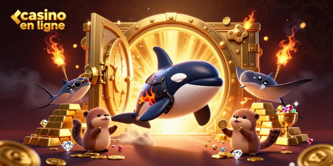 Jouez au casino en ligne avec nos personnages animés et trésors scintillants.