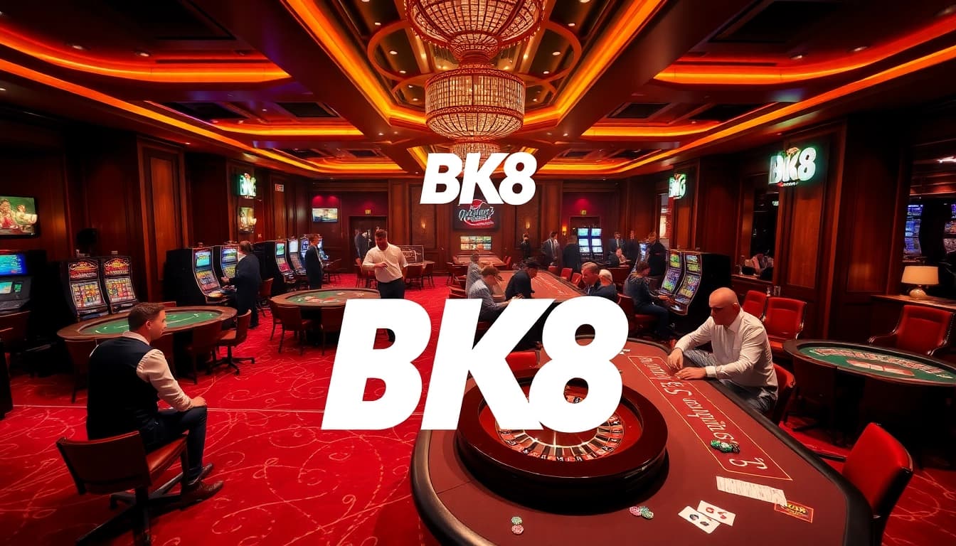 Experience the thrill of BK8 with vibrant casino games, poker tables, and roulette.