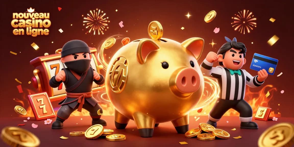 Animations de jeux de casino numérique avec le nouveau casino en ligne, affichant des personnages colorés et des éléments dynamiques.