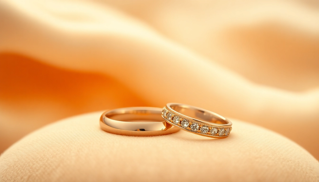 Showcase of stunning wedding bands highlighting their unique craftsmanship and shine.