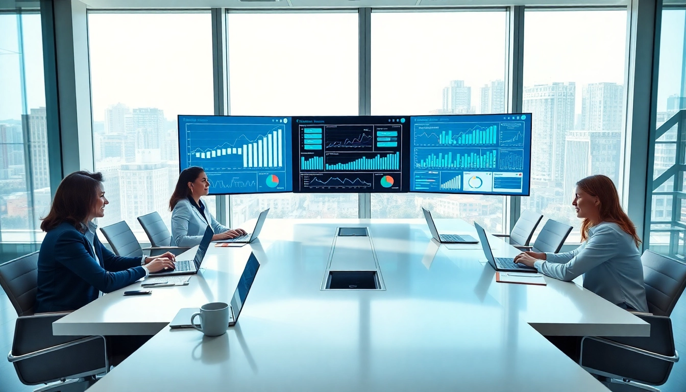 Engaging team focusing on Competitive intelligence analysis in a bright office environment.