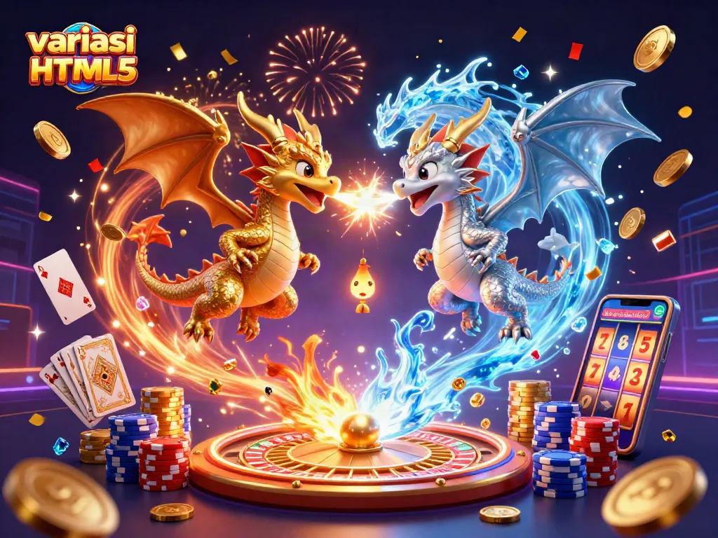 Putar variasi slot berbasis HTML5 dan menangkan jackpot dengan aksi animasi seru dan simbol keberuntungan.