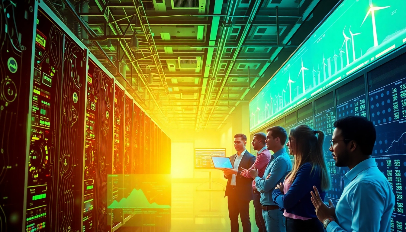 Innovative bitcoin cloud mining facility utilizing sustainable energy and advanced technology