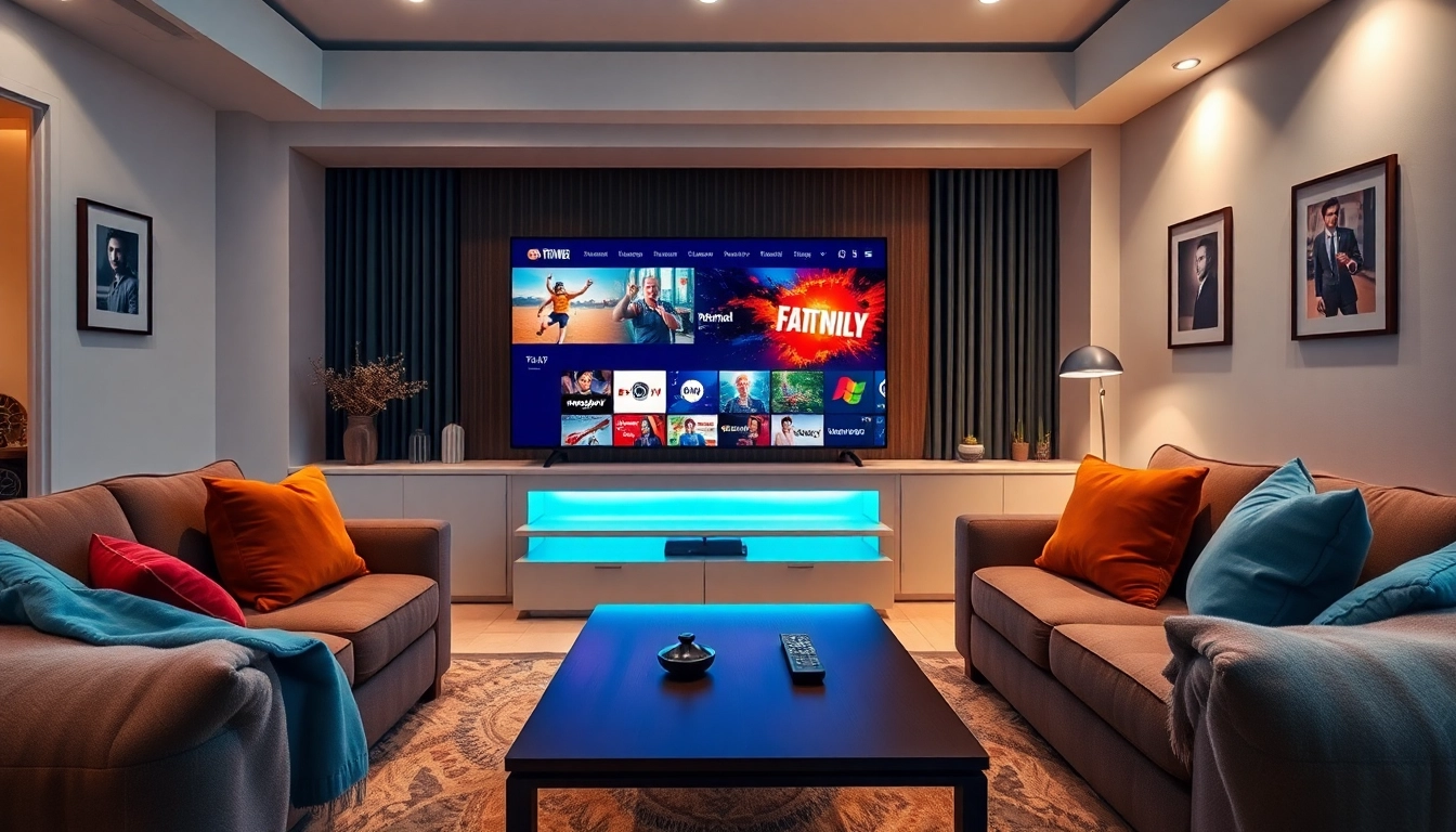 Experience the comforts of home entertainment with iron tv in a cozy living room.