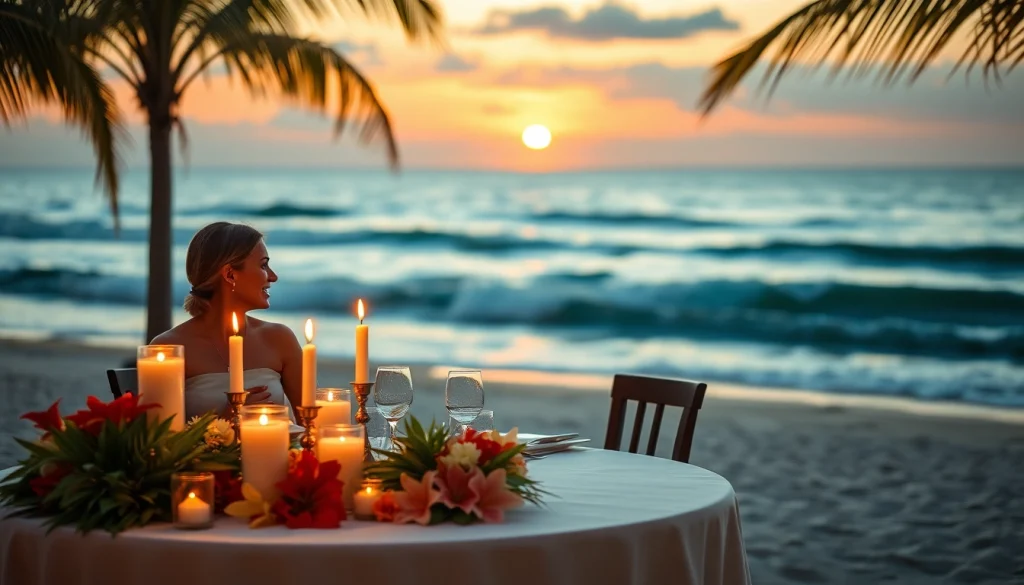 Experience romantic excursions in Cabo with a couple's sunset dinner on the beach.