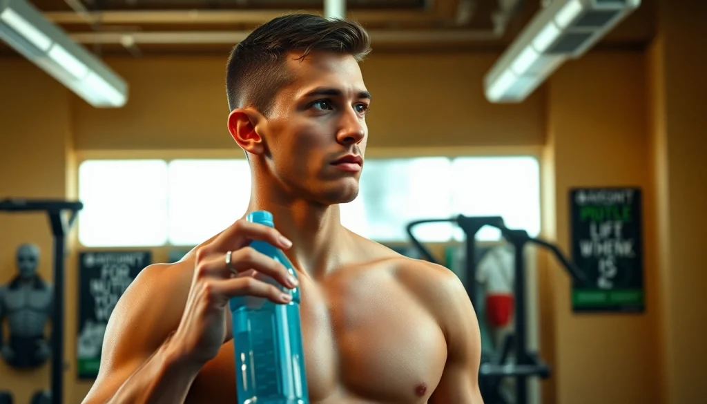 Overcoming a weight loss plateau with a determined athlete in a gym setting, representing perseverance.