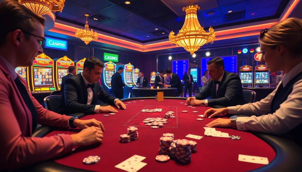 Experience high-stakes poker and casino action at https://88clb.courses/ featuring vibrant gaming tables and professional players.