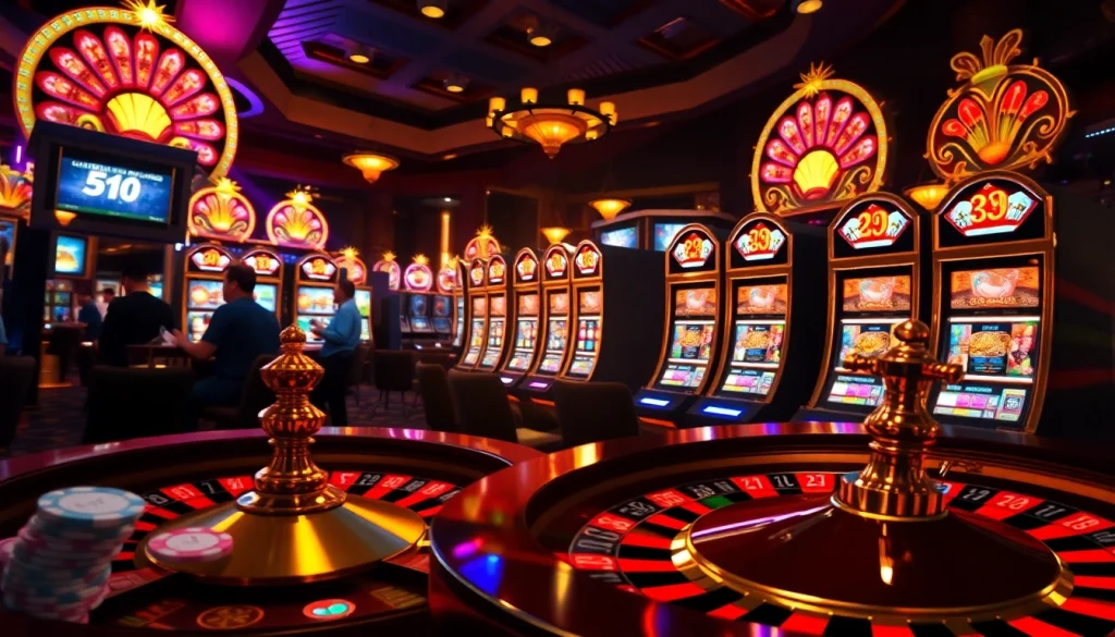 Experience excitement at idnslot games with vibrant slot machines and dynamic roulette action.