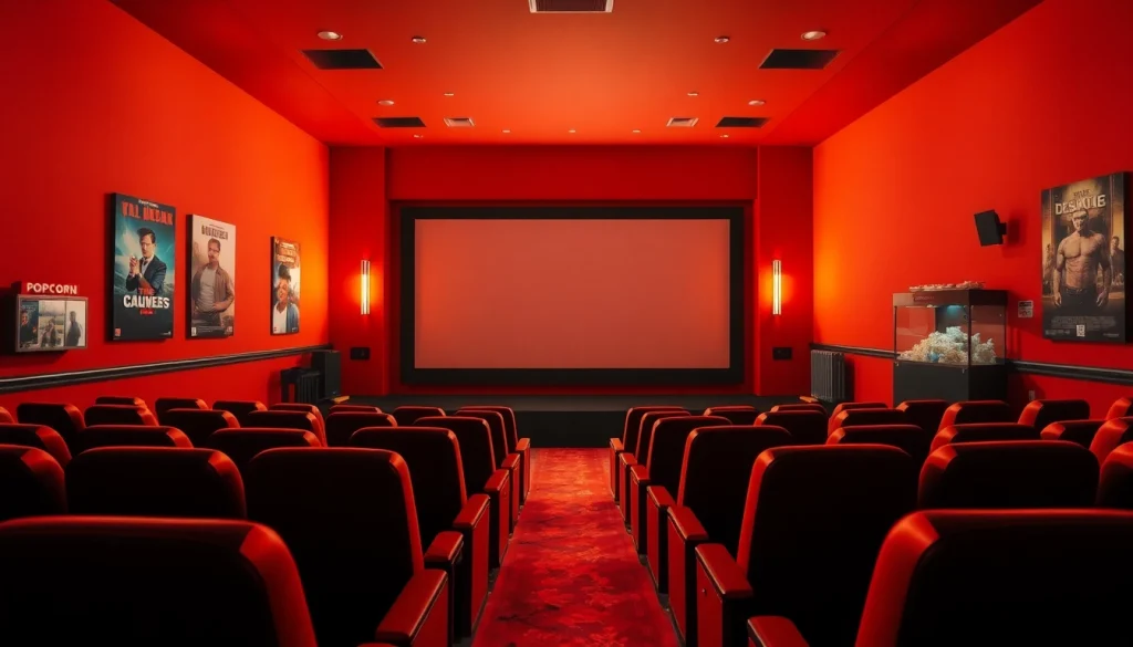 ดูหนัง ในโรงภาพยนตร์ที่มีความอบอุ่นและบรรยากาศที่น่าสบาย