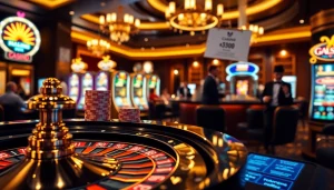 Vivez le frisson du meilleur casino en ligne France avec un jeu de roulette excitant et des jetons vibrants.