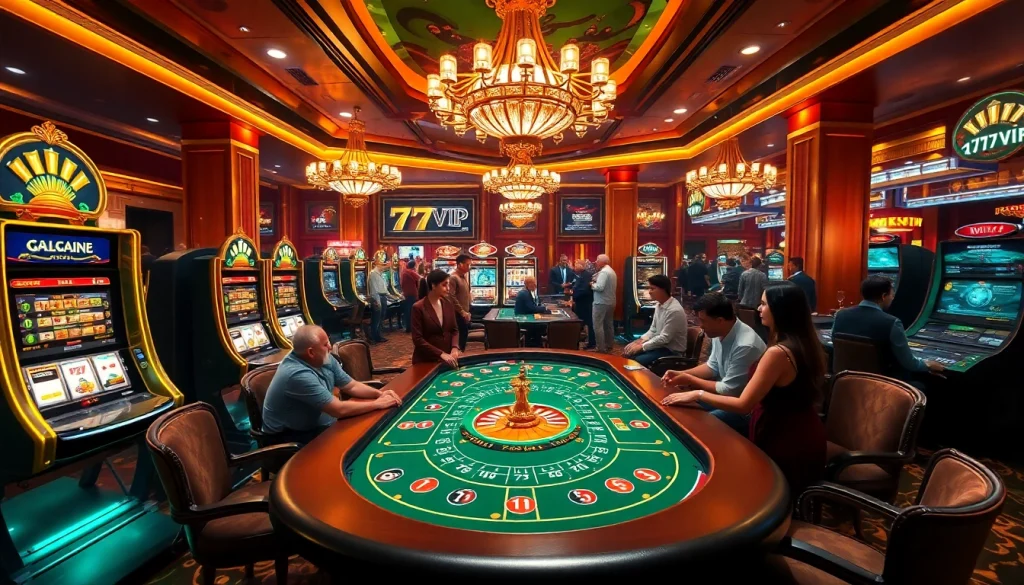 Experience the luxury of 777VIP with engaging casino games and vibrant atmosphere.