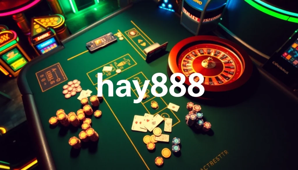 Experience thrilling gaming action with hay888 at our vibrant casino tables and exciting betting options.