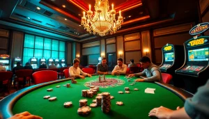 Vivez l'excitation du meilleur casino en ligne France avec des jeux de poker à enjeux élevés et une atmosphère vibrante.