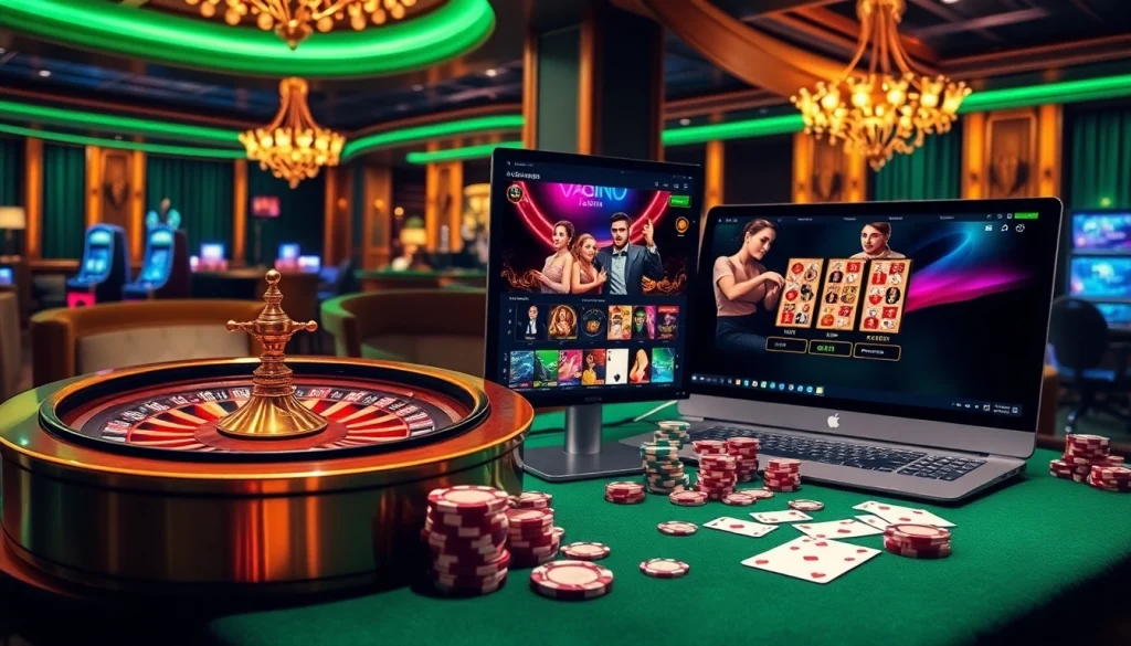 Vivez l'excitation du meilleur casino en ligne France avec une scène de jeu en ligne dynamique featuring des tables de luxe et des jeux passionnants.