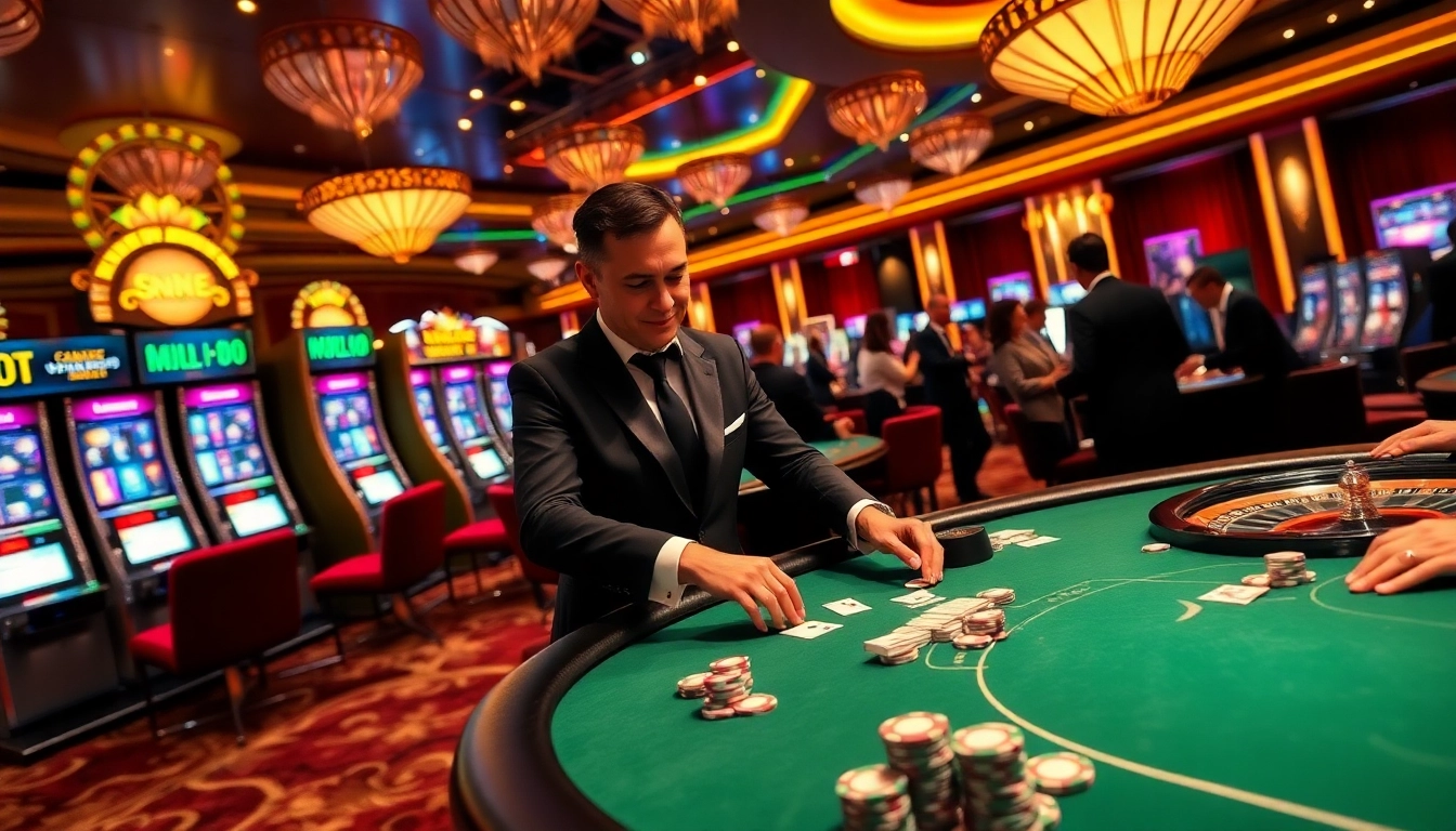 Vivez l'excitation du meilleur casino en ligne France avec des jeux de poker dynamiques et des machines à sous clignotantes.