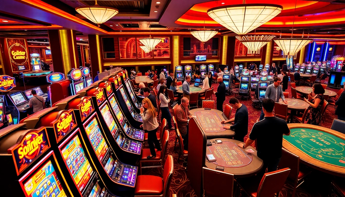 Engaging scene of Non Uk Casino 2025 players enjoying vibrant games.