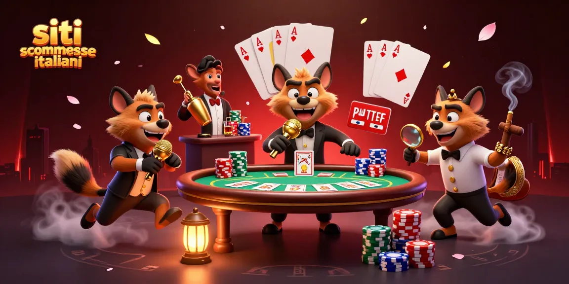Gioca ai migliori siti scommesse italiani con una vivace illustrazione 3D e personaggi animati.
