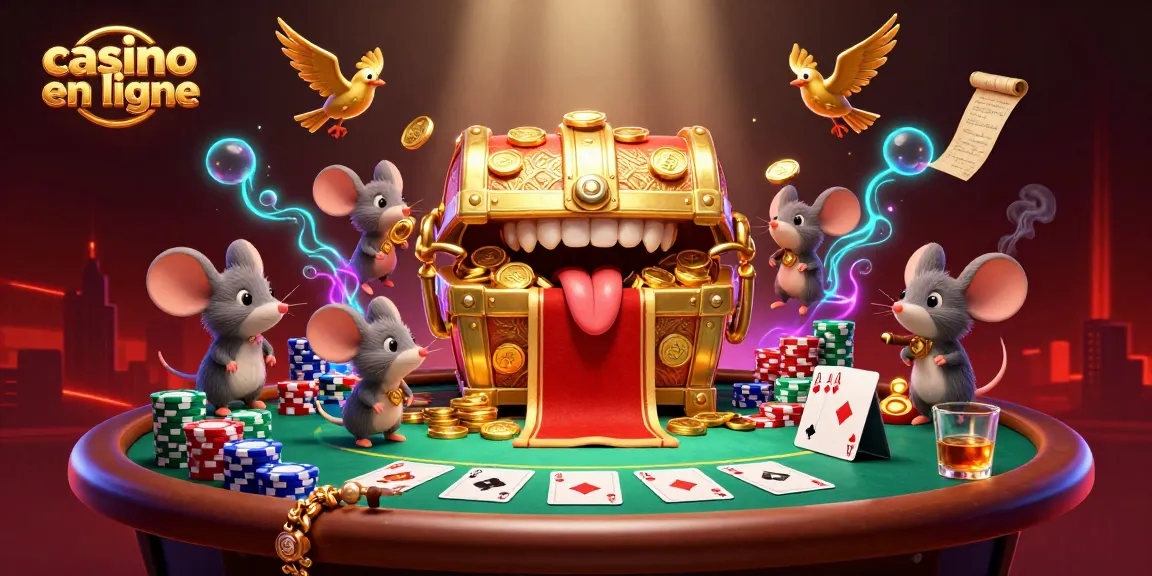 Plongez dans l'univers du casino en ligne avec cette illustration dynamique attirant les joueurs vers des gains.