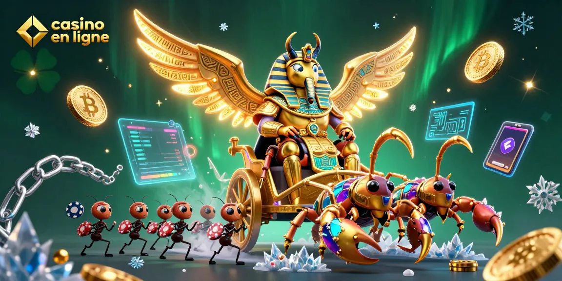 Ce casino en ligne met en avant un scarabée doré colossal avec des éléments de jeu immersifs.