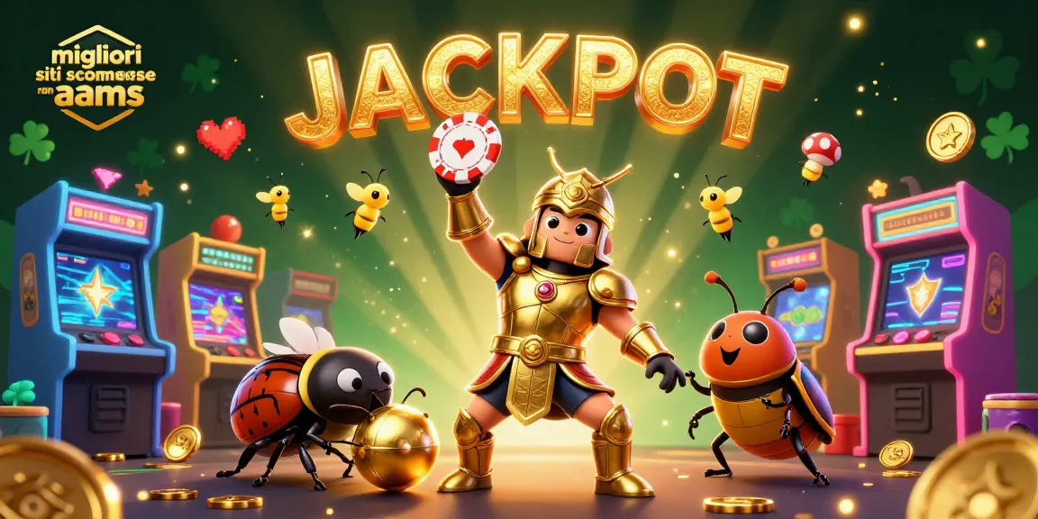 I migliori siti scommesse non AAMS offrono una grafica coinvolgente e premi straordinari, illustrati da insetti 3D e elementi di gioco.
