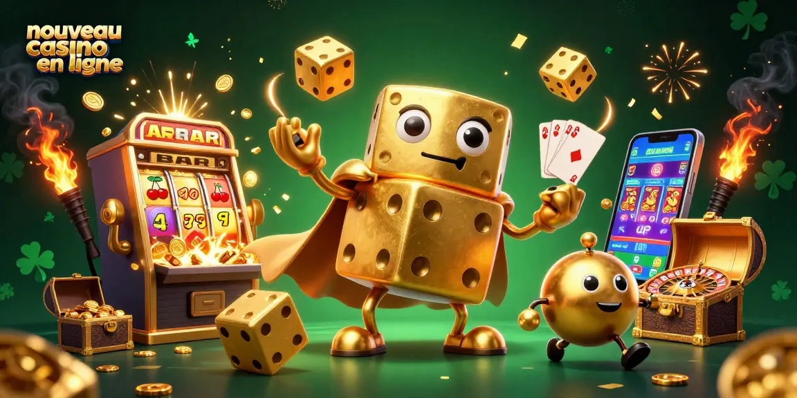 Jeu dynamique de nouveau casino en ligne avec un golem de dés et une machine à sous explosive.