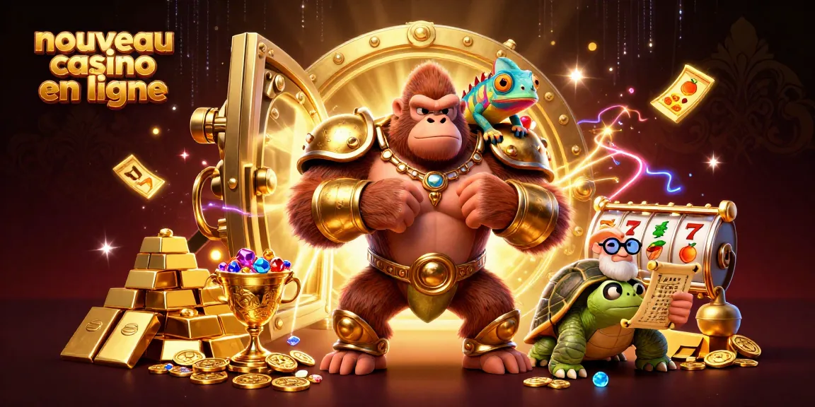 Découvrez le nouveau casino en ligne avec un roi gorille en armure, des trésors étincelants et un univers de jeux captivants.