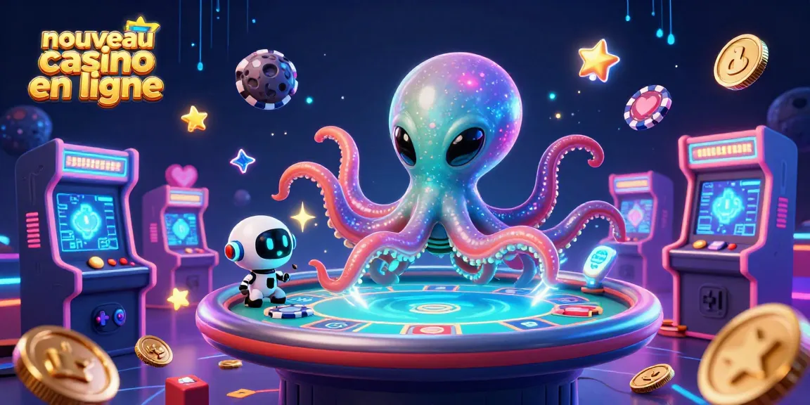 Découvrez un nouvel univers avec le nouveau casino en ligne où un octopus extraterrestre gère des jeux de poker holographiques.