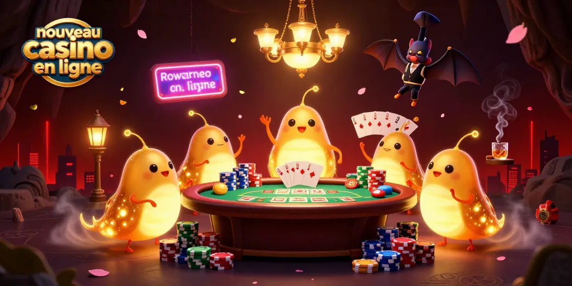 Nouvelle ambiance éblouissante d'un nouveau casino en ligne illuminé par des vers luisants.