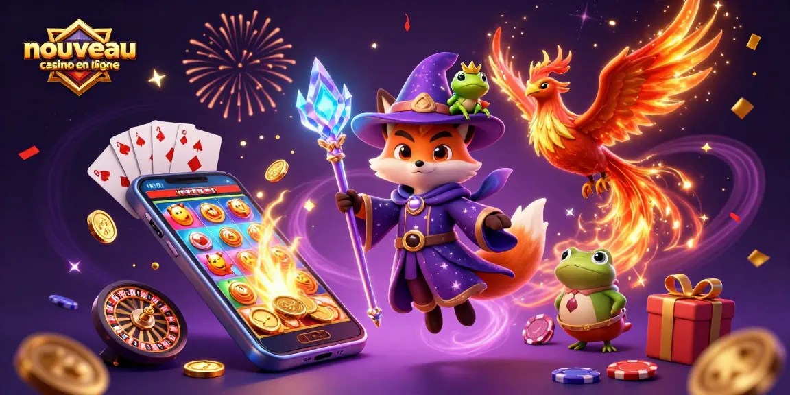 Jouez à nouveau casino en ligne avec un renard sorcier et son phénix aux feux d'artifice