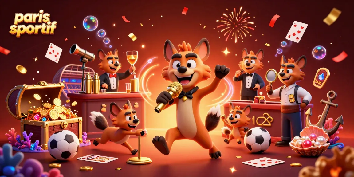 Animations captivantes autour des paris sportif avec des hyènes comiques dans un club de casino.
