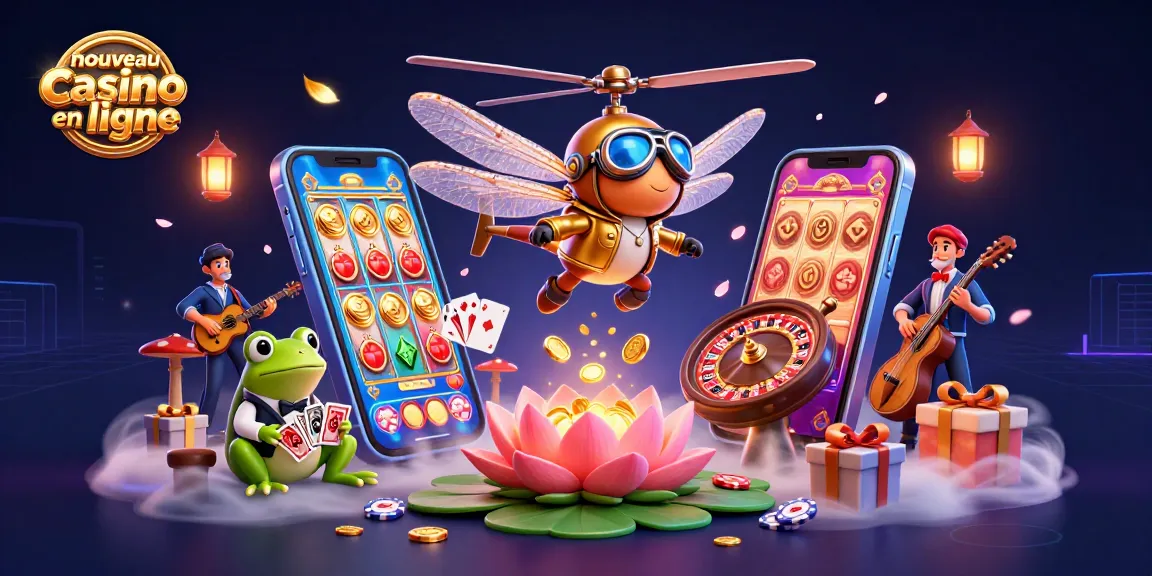 Le nouveau casino en ligne présente un pilote libellule et un croupier grenouille au casino