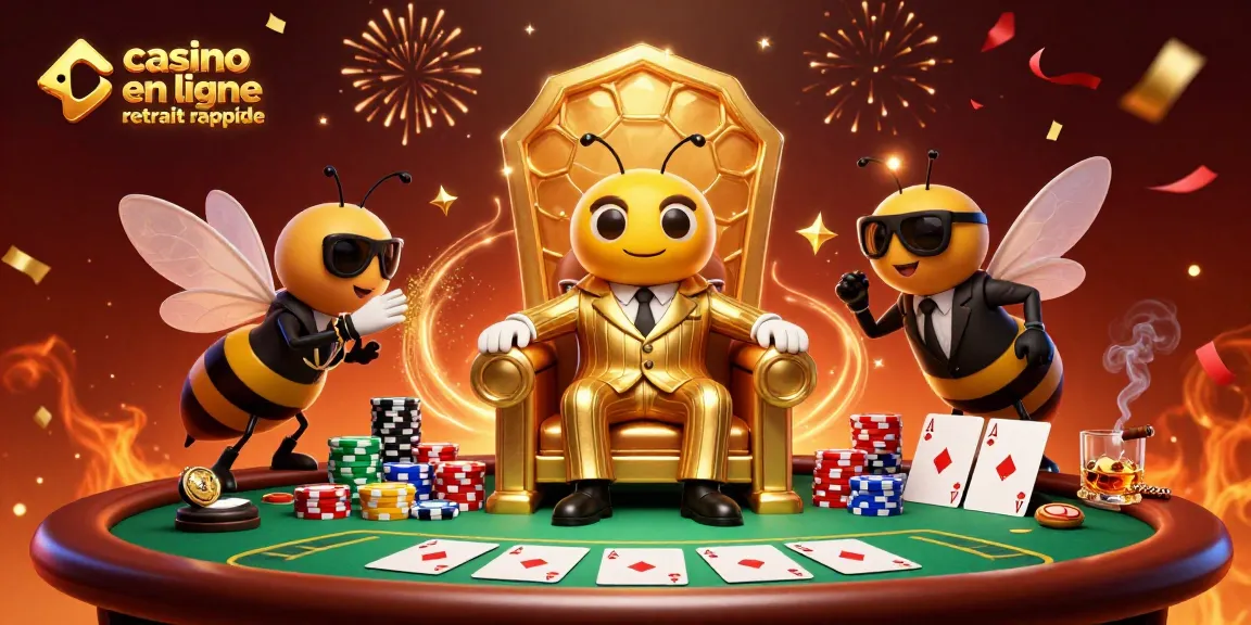 Plongez dans l'univers du casino en ligne retrait rapide avec des personnages dynamiques dans une illustration colorée.